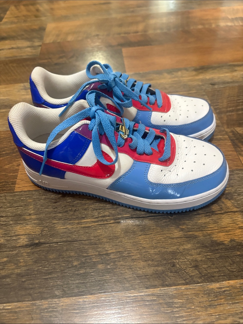 Nike Air Force 1‎ Unlocked By You Low Custom Patent Leather Sneakers Women’s 6.5